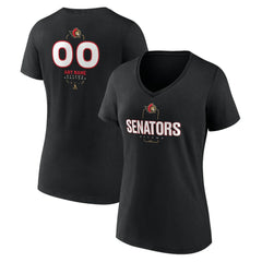Ottawa Senators Women's Personalized Name & Number Midfielder V-Neck T-Shirt For Sale