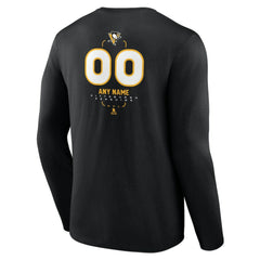 Pittsburgh Penguins Personalized Name & Number Midfielder Long Sleeve T-Shirt Discount
