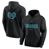 San Jose Sharks Personalized Name & Number Midfielder Pullover Hoodie Online