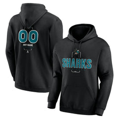 San Jose Sharks Personalized Name & Number Midfielder Pullover Hoodie Online