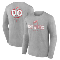 Detroit Red Wings Personalized Name & Number Midfielder Long Sleeve T-Shirt For Sale