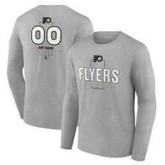 Philadelphia Flyers Personalized Name & Number Midfielder Long Sleeve T-Shirt Online