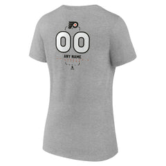 Philadelphia Flyers Women's Personalized Name & Number Midfielder V-Neck T-Shirt Sale