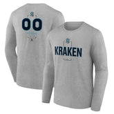 Seattle Kraken Personalized Name & Number Midfielder Long Sleeve T-Shirt Outlet