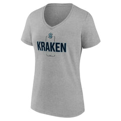 Seattle Kraken Women's Personalized Name & Number Midfielder V-Neck T-Shirt Discount