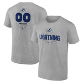 Tampa Bay Lightning Personalized Name & Number Midfielder T-Shirt On Sale