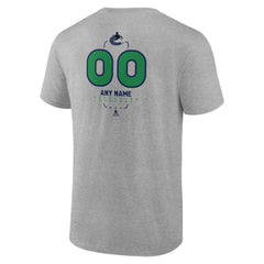 Vancouver Canucks Personalized Name & Number Midfielder T-Shirt Online