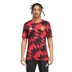 Manchester United 2025/26 AEROREADY Pre-Match Top Red - Adidas