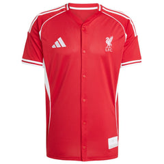 Liverpool Full-Button Baseball Jersey Red - Adidas