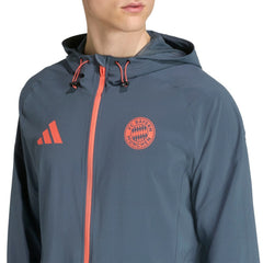 Bayern Munich 2025/26 Tiro Vis Tech Travel Jacket Gray - Adidas