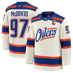 Connor McDavid Edmonton Oilers Fanatics Alternate Premium Jersey On Sale