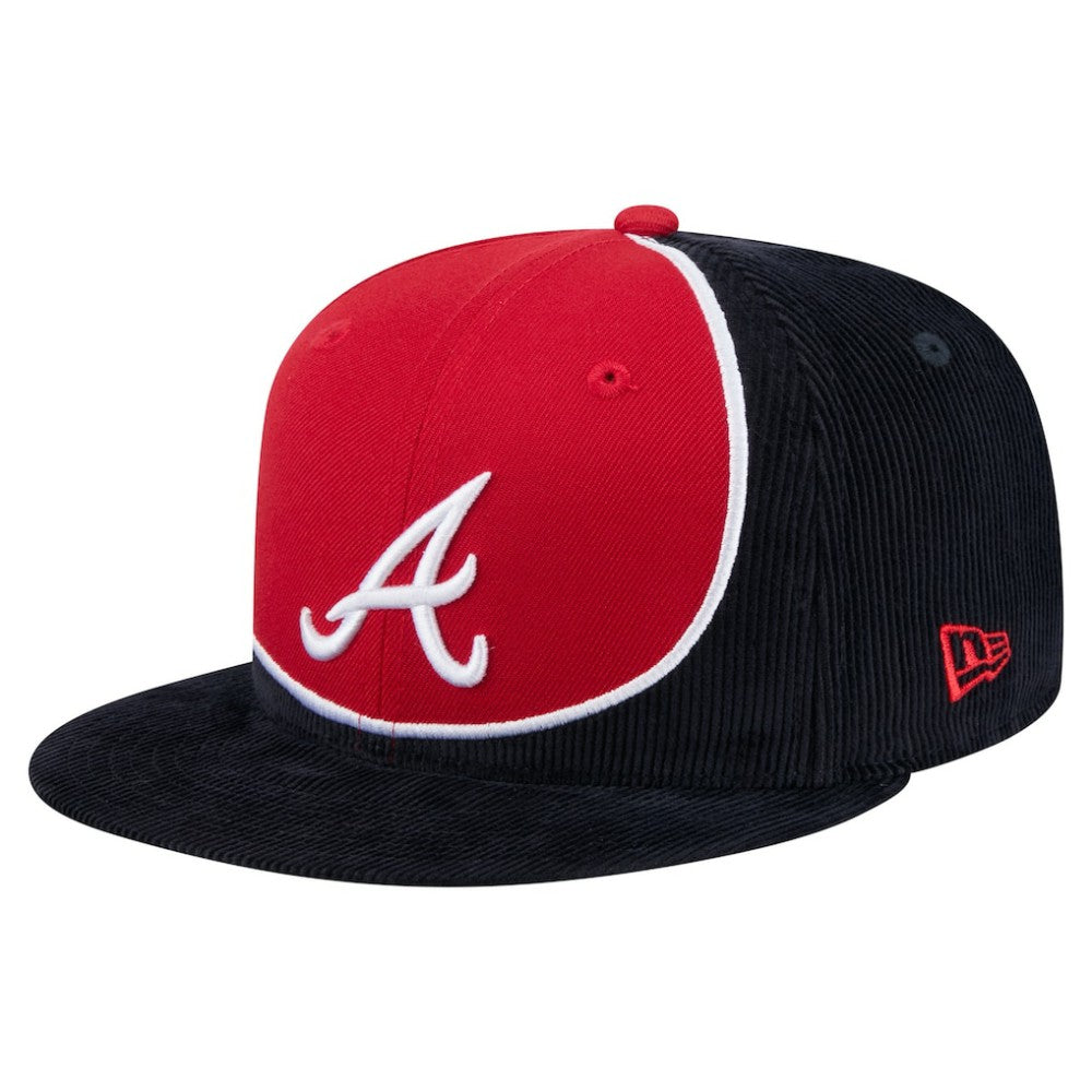 Atlanta Braves New Era Retro Split Corduroy Snapback Hat | MLB Shop