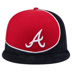 Atlanta Braves New Era Retro Split Corduroy Snapback Hat | MLB Shop