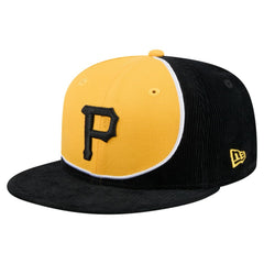 Pittsburgh Pirates New Era Retro Split Corduroy Snapback Hat | MLB For sale