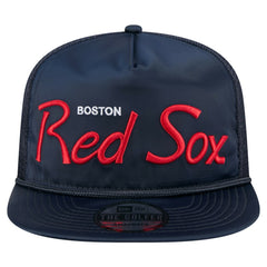 Boston Red Sox New Era Retro Satin Script Golfer Adjustable Hat | MLB Shop