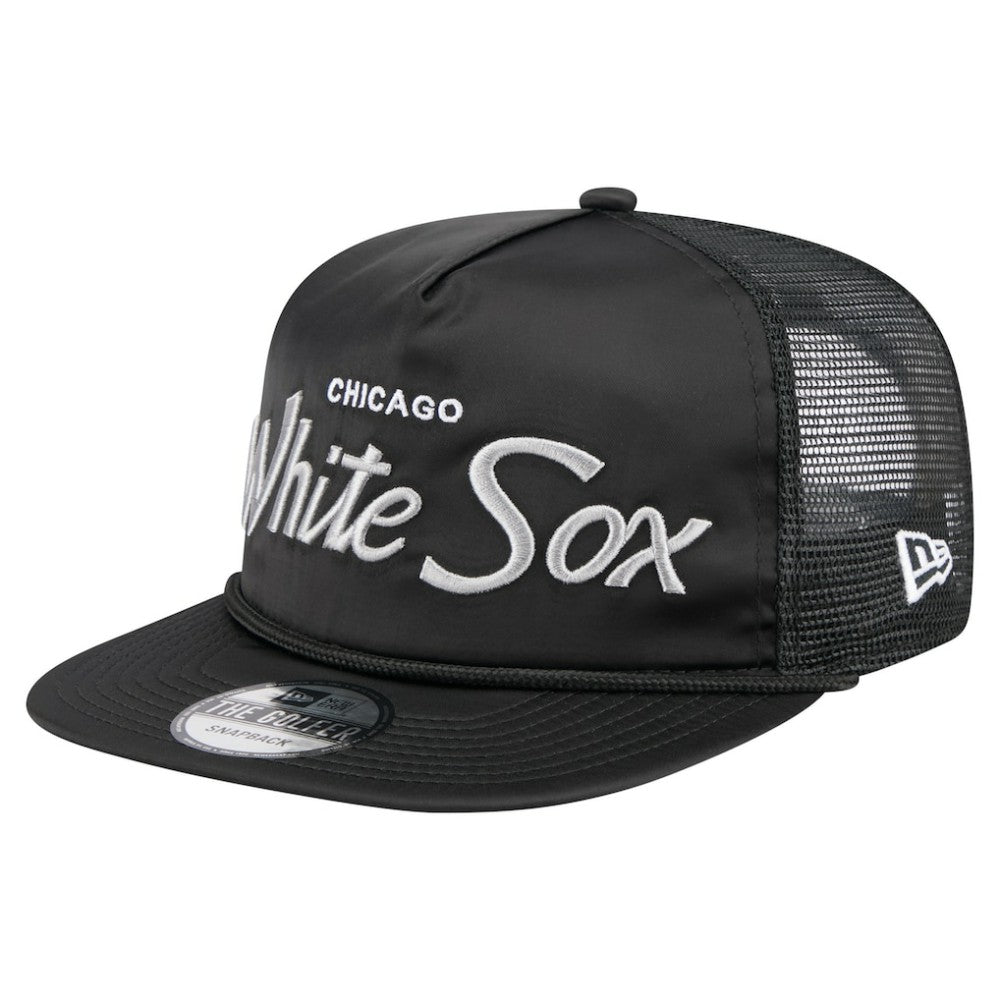 Chicago White Sox New Era Retro Satin Script Golfer Adjustable Hat | MLB Sale