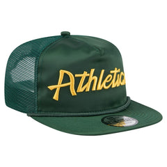Athletics New Era Retro Satin Script Golfer Adjustable Hat | MLB Sale