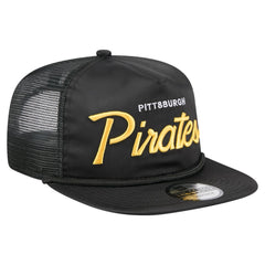 Pittsburgh Pirates New Era Retro Satin Script Golfer Adjustable Hat | MLB New
