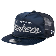 New York Yankees New Era Retro Satin Script Golfer Adjustable Hat | MLB Discount