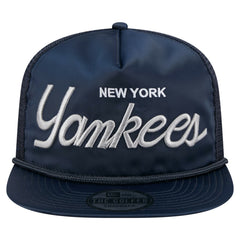 New York Yankees New Era Retro Satin Script Golfer Adjustable Hat | MLB Discount