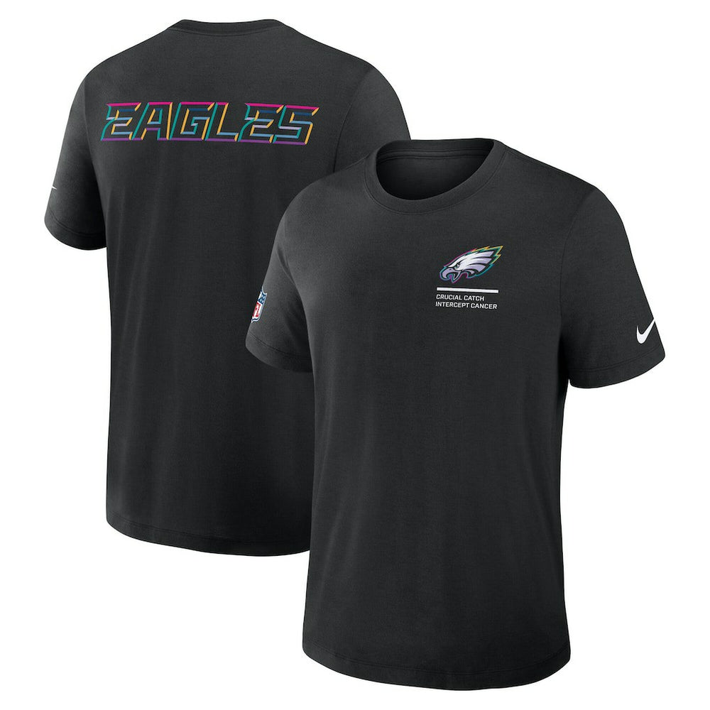 Philadelphia Eagles Nike Tall 2025 NFL Crucial Catch Tri-Blend Dri-FIT T-Shirt
