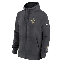 New Orleans Saints Nike Primetime Club Full-Zip Hoodie