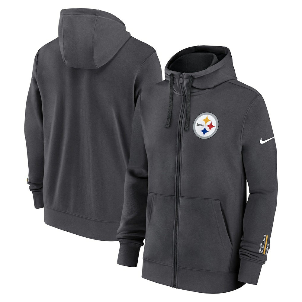 Pittsburgh Steelers Nike Primetime Club Full-Zip Hoodie