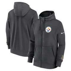 Pittsburgh Steelers Nike Primetime Club Full-Zip Hoodie