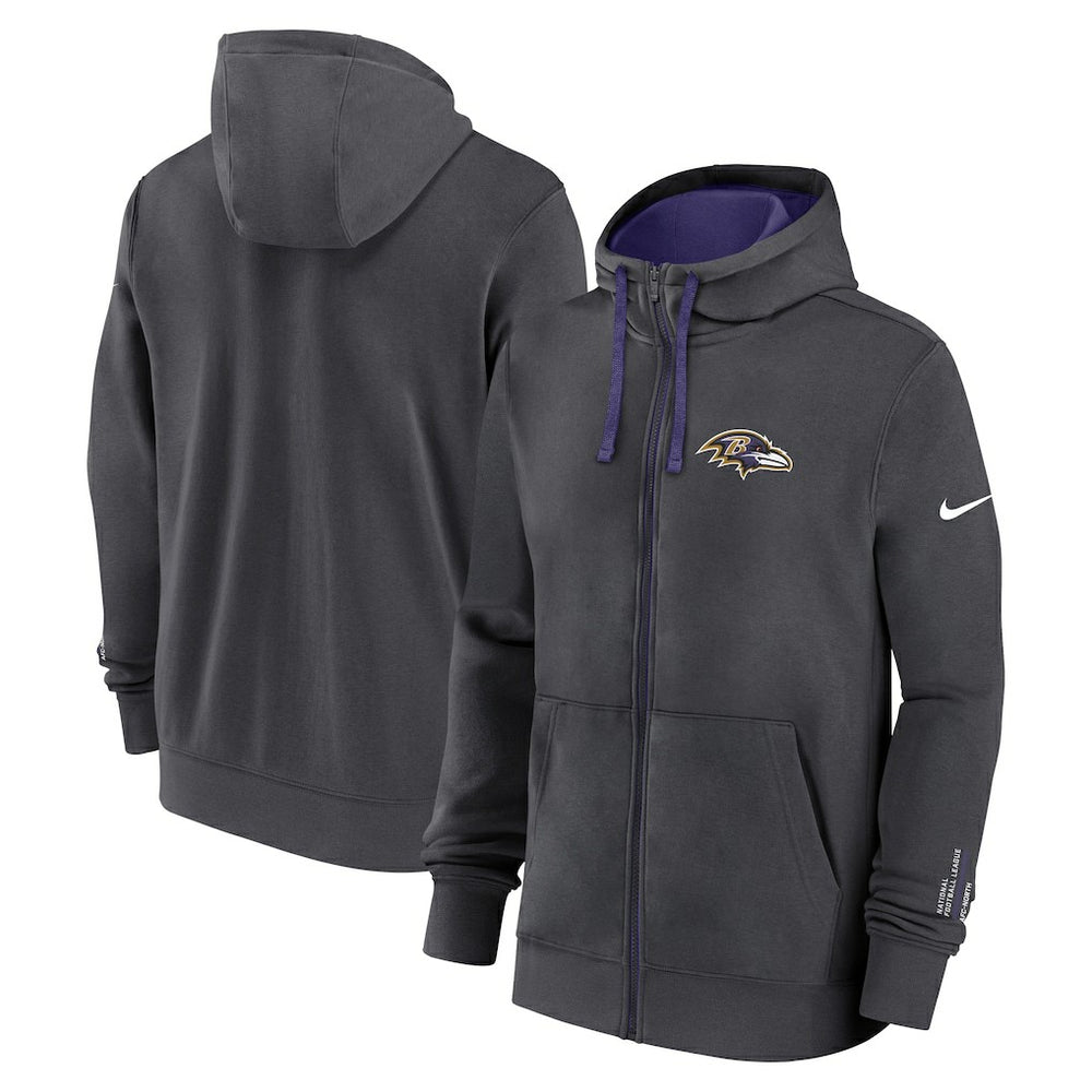 Baltimore Ravens Nike Primetime Club Full-Zip Hoodie