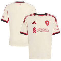 Liverpool Youth 2025/26 Away Replica Jersey White - Adidas