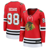 Connor Bedard Chicago Blackhawks Fanatics Women's Centennial Breakaway Player Jersey On Sale