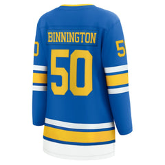 Jordan Binnington St. Louis Blues Fanatics Women's Home Breakaway Player Jersey For Sale