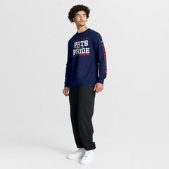 New England Patriots Fanatics Hometown Sweep Legacy Long Sleeve T-Shirt