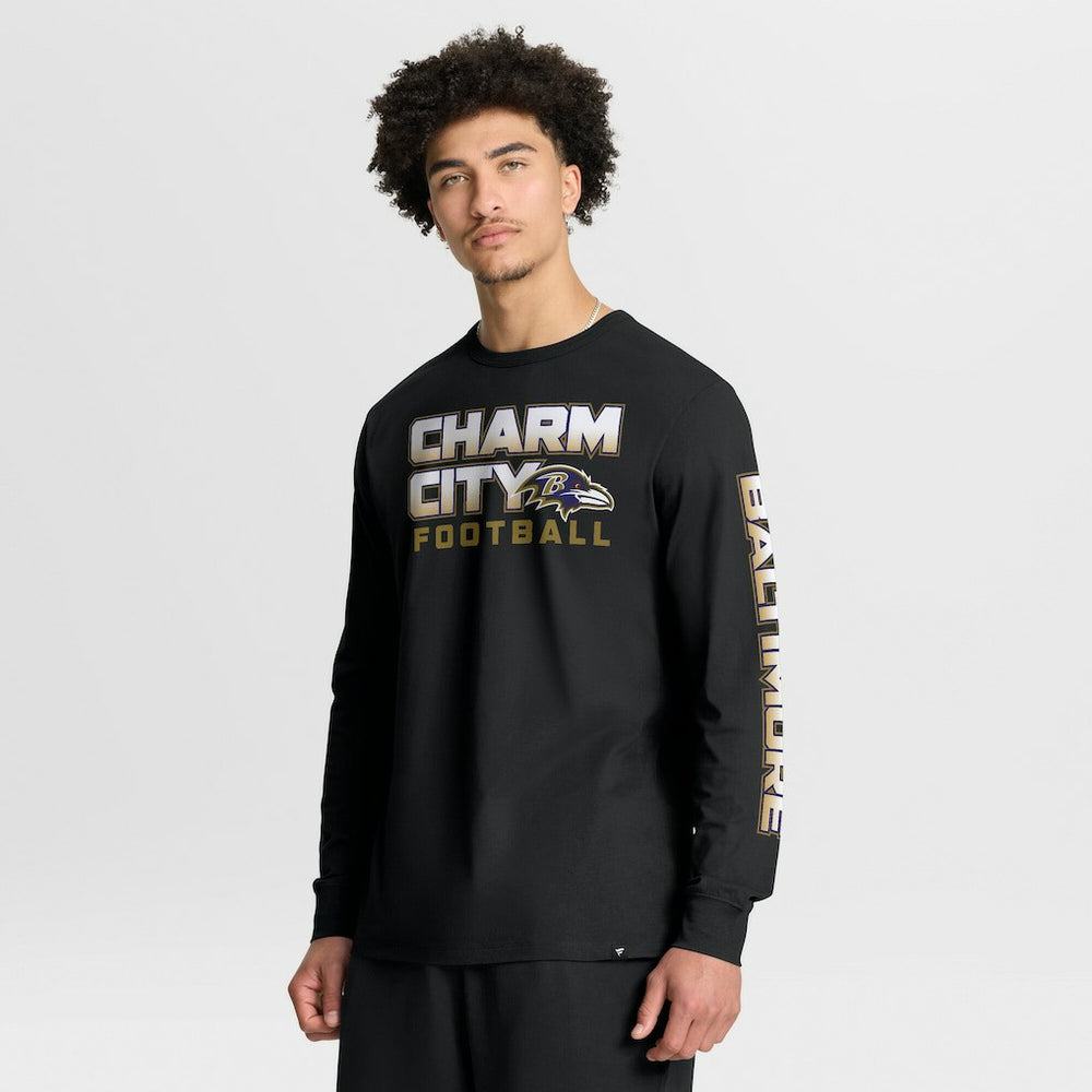 Baltimore Ravens Fanatics Hometown Sweep Legacy Long Sleeve T-Shirt