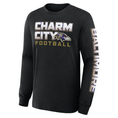 Baltimore Ravens Fanatics Hometown Sweep Legacy Long Sleeve T-Shirt