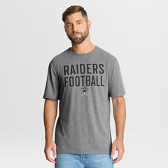 Las Vegas Raiders Fanatics First Down Tribute Tri-Blend T-Shirt