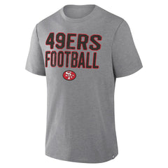 San Francisco 49ers Fanatics First Down Tribute Tri-Blend T-Shirt
