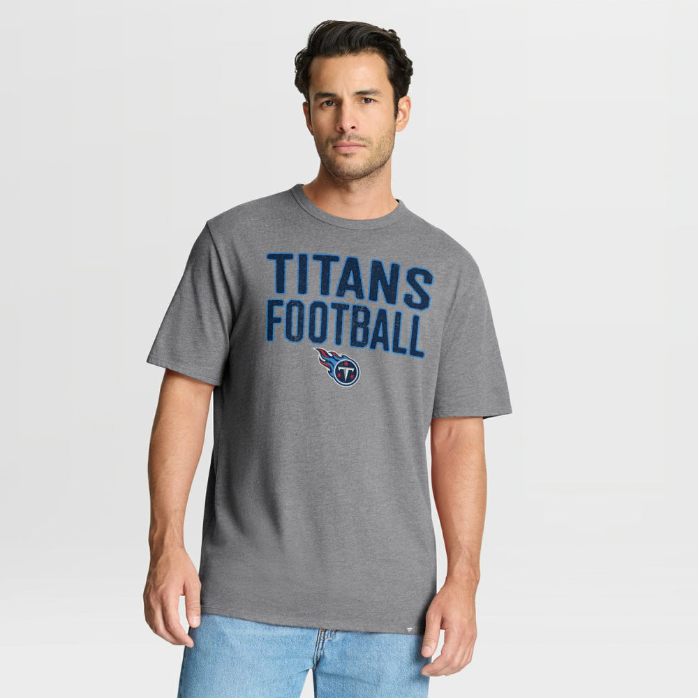 Tennessee Titans Fanatics First Down Tribute Tri-Blend T-Shirt