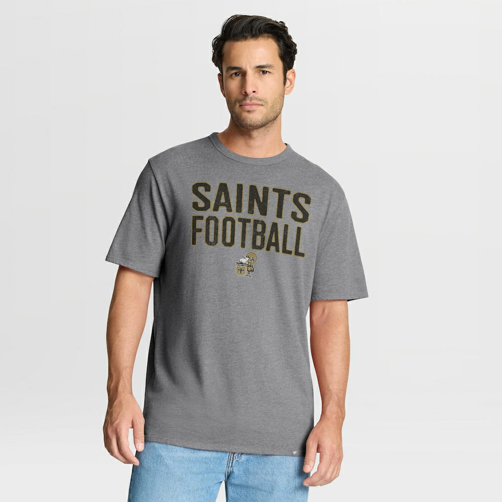 New Orleans Saints Fanatics First Down Tribute Tri-Blend T-Shirt