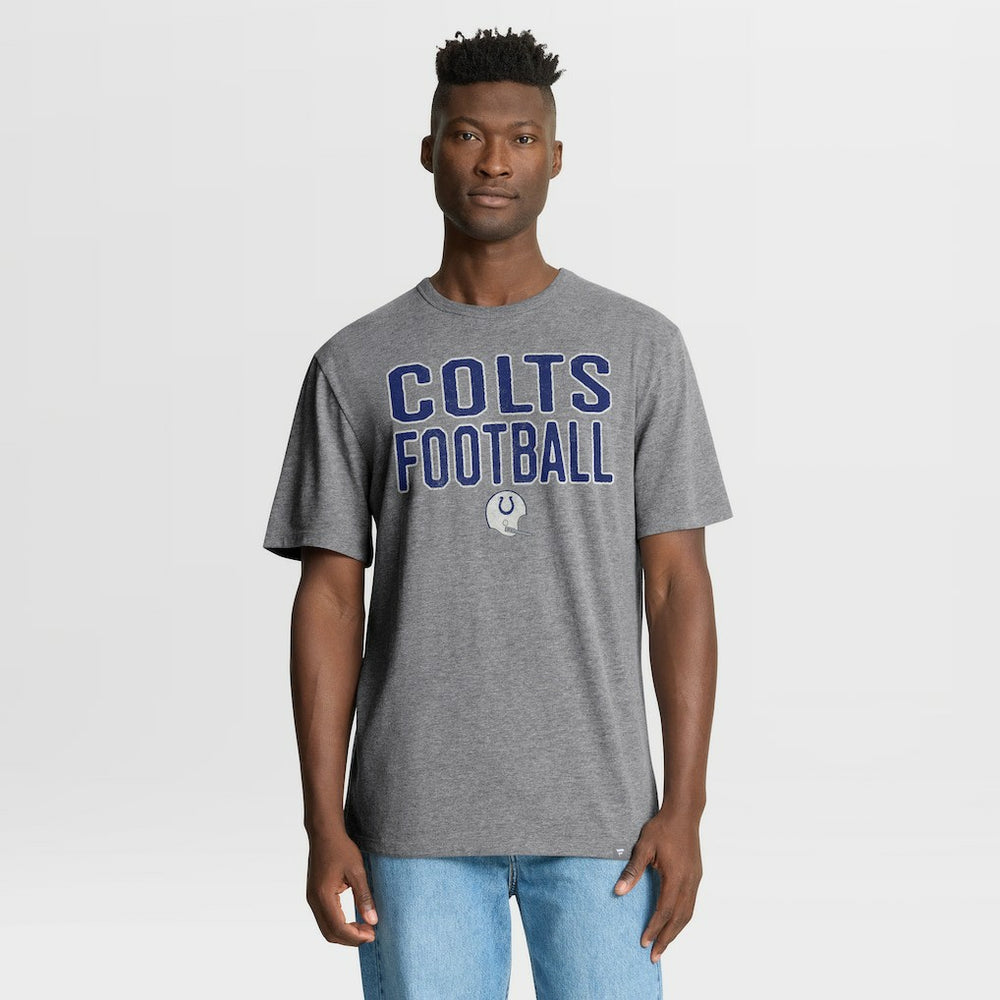 Indianapolis Colts Fanatics First Down Tribute Tri-Blend T-Shirt