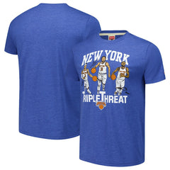 Josh Hart/Mikal Bridges/Jalen Brunson New York Knicks Homage Unisex Triple Threat Tri-Blend T-Shirt Discount
