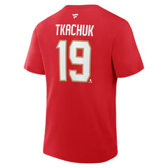 Matthew Tkachuk Florida Panthers Fanatics Authentic Stack Name & Number T-Shirt On Sale