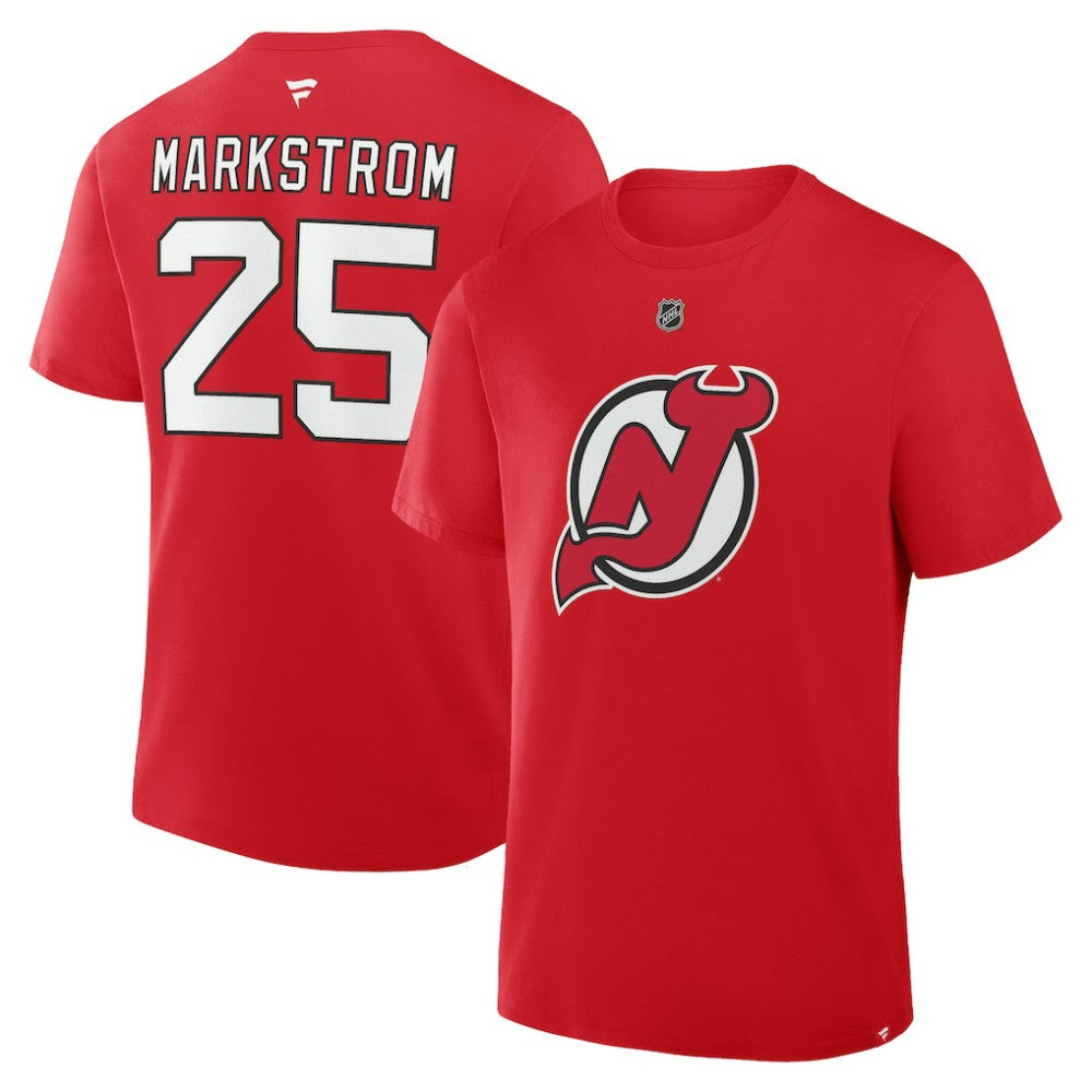Jacob Markstrom New Jersey Devils Fanatics Authentic Stack Name & Number T-Shirt On Sale