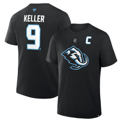 Clayton Keller Utah Mammoth Fanatics Authentic Stack Name & Number T-Shirt Discount
