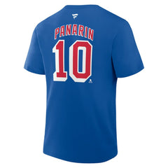 Artemi Panarin New York Rangers Fanatics Authentic Stack Name & Number T-Shirt Online