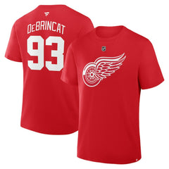 Alex DeBrincat Detroit Red Wings Fanatics Authentic Stack Name & Number T-Shirt Sale