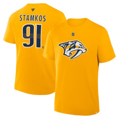 Steven Stamkos Nashville Predators Fanatics Authentic Stack Name & Number T-Shirt Outlet