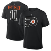 Travis Konecny Philadelphia Flyers Fanatics Authentic Stack Name & Number T-Shirt Discount