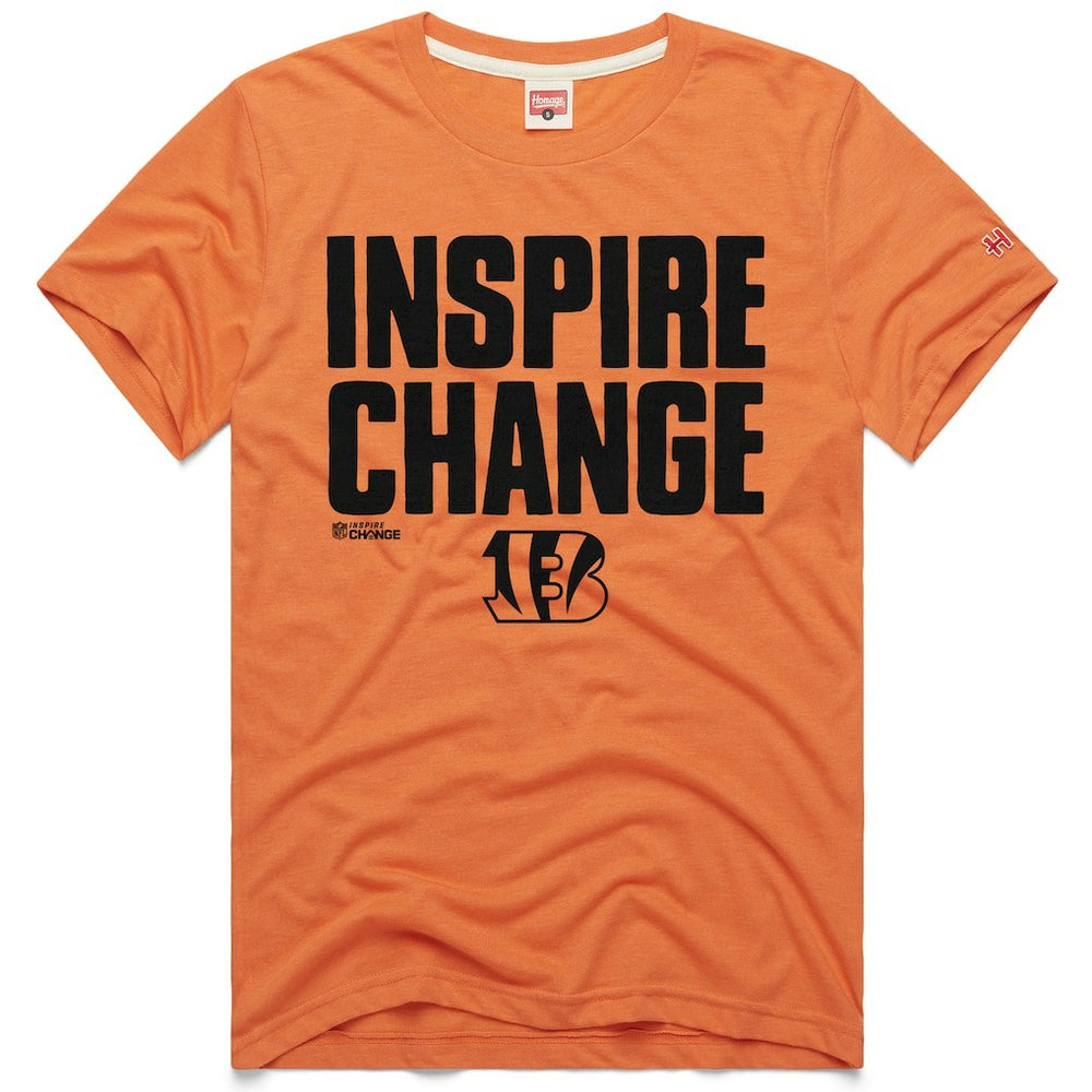 Cincinnati Bengals Homage Unisex 2024 Inspire Change Tri-Blend T-Shirt