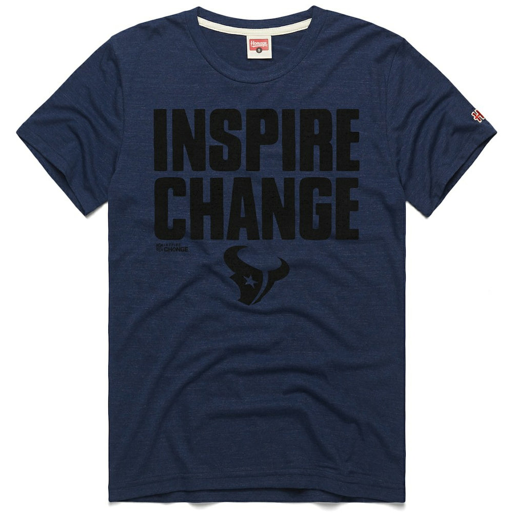 Houston Texans Homage Unisex 2024 Inspire Change Tri-Blend T-Shirt